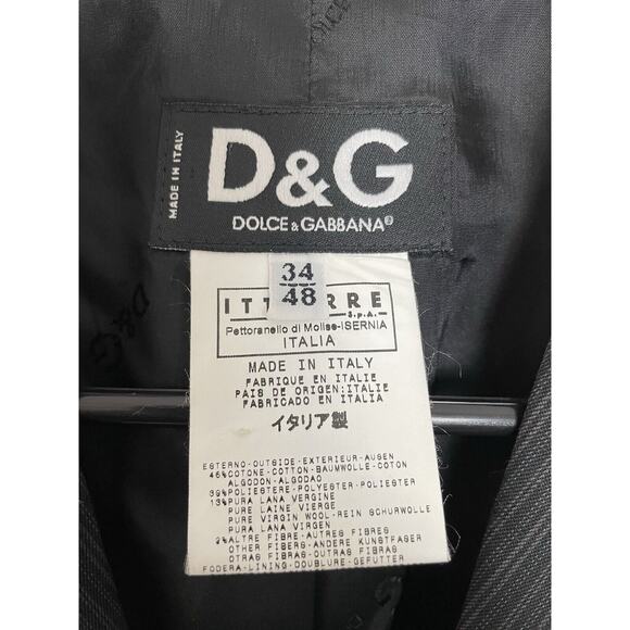 D&G Blazer Dolce & Gabbana Multicolor Striped Single Breast Jacket - Picture 13 of 14